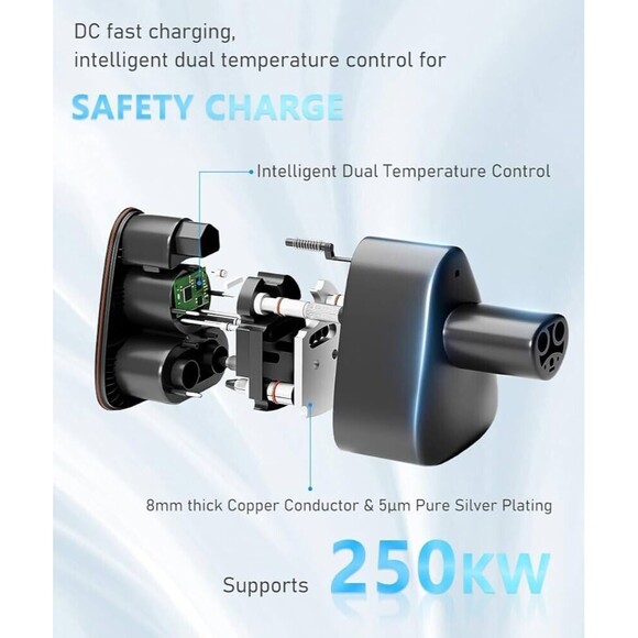 TSL Charger Adapter CCS to TSL for Model 3/S/X/Y TSL accessories, 250KW Power... - Picture 3 of 9